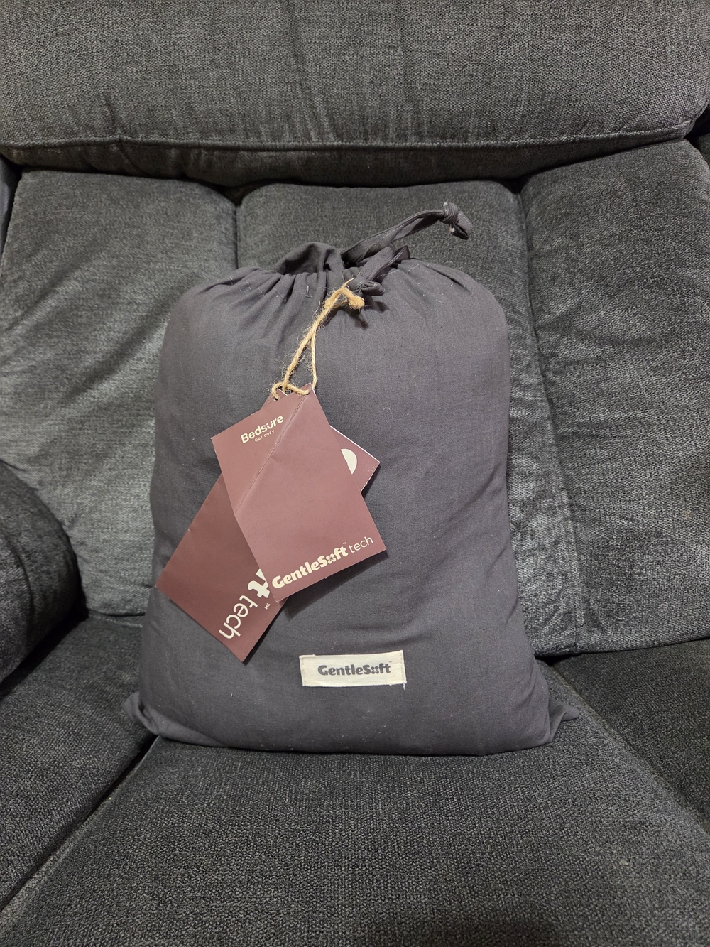 GentleSoft Charcoal Duvet Cover - Soft Gray Bedding